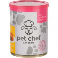 М'ясний паштет для дорослих собак Pet Chef 360 г (курка)