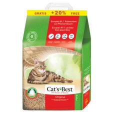 Наповнювач туалета для котів Cat's Best «‎Original» 10+2 л / 5.2 кг (деревинний)