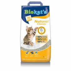 Наповнювач туалету для котів Пісок Biokat's Natural 10кг (бентонітовий)