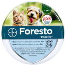 Нашийник для котів та собак Bayer «Foresto» (Форесто) 38 см (від зовнішніх паразитів)