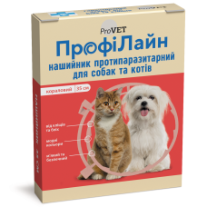 Нашийник для котів ProVET «ПрофіЛайн» 35 см (від зовнішніх паразитів, колір: червоний)