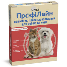 Нашийник для собак ProVET «ПрофіЛайн» 35 см (від зовнішніх паразитів, колір: червоний)