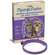 Нашийник для котів ProVET «ПрофіЛайн» 35 см (від зовнішніх паразитів, колір: фіолетовий)