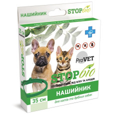 Нашийник для котів та собак ProVET «STOP-Біо» 35 см (від зовнішніх паразитів)