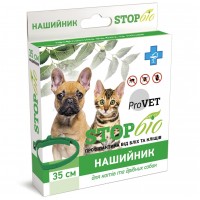 Нашийник для котів та собак ProVET «STOP-Біо» 35 см (від зовнішніх паразитів) - dgs