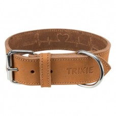 Нашийник Trixie шкіряний «Heartbeat» L 47-55 см / 40 мм (коричневий)