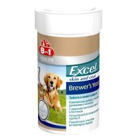 Пивные дрожжи 8in1 Excel «Brewers Yeast» 140 таблеток (для кожи и шерсти) для собак