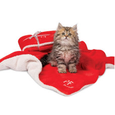 Плед Pet Fashion «New Year Gift» 75 см / 60 см (червоний)