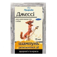 Шампунь для довгошерстих собак Природа «Джессі» 15 мл (від зовнішніх паразитів)