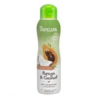 Шампунь-кондиціонер для котів та собак TropiClean «Papaya & Coconut» (Папайя та кокос) 355 мл - dgs
