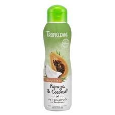 Шампунь-кондиціонер для котів та собак TropiClean «Papaya & Coconut» (Папайя та кокос) 355 мл - dgs