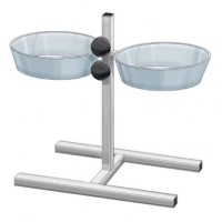 Стойка под миски Природа 2 x 2,8 л / 24 см, h=50 см