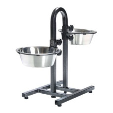 Стійка з мисками для собак Trixie 2 x 2,8 л / 24 см, h=43 см