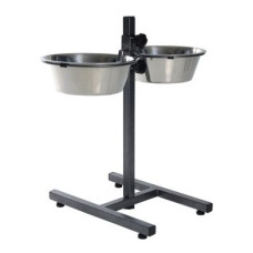 Стійка з мисками для собак Trixie 2 x 2,8 л / 24 см, h=50 см
