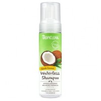 Сухий гіпоалергенний шампунь-спрей для котів та собак TropiClean «Gentle Coconut» (Кокос) 220 мл - cts
