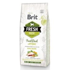 Сухий корм для активних собак всіх порід Brit Fresh Duck with Millet Run & Work 12 кг (качка)