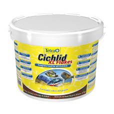 Сухий корм для акваріумних риб Tetra в пластівцях «Cichlid XL Flakes» 10 л (для всіх цихлід)