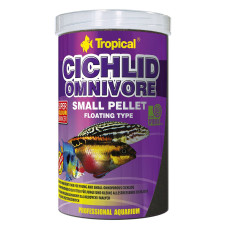 Сухий корм для акваріумних риб Tropical в гранулах «Cichlid Omnivore Small Pellet» 1 л (для всіх цихлід)