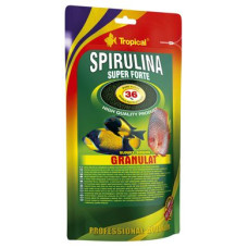 Сухий корм для акваріумних риб Tropical в гранулах «Super Spirulina Forte Granulat» 550 г (для травоїдних риб)