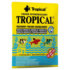 Сухий корм для акваріумних риб Tropical в гранулах «Tropical Granulat» 20 г (для всіх акваріумних риб)