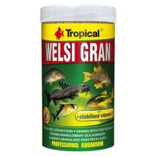 Сухий корм для акваріумних риб Tropical в гранулах «Welsi Gran» 250 мл (для донних риб)