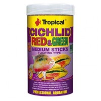 Сухий корм для акваріумних риб Tropical в паличках «Cichlid Red & Green Medium Sticks» 250 мл (для всіх цихлід)