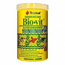 Сухий корм для акваріумних риб Tropical в пластівцях «Bio-Vit» 1 л (для травоїдних риб)