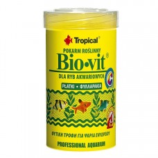 Сухий корм для акваріумних риб Tropical в пластівцях «Bio-Vit» 100 мл (для травоїдних риб)