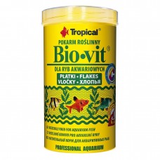 Сухий корм для акваріумних риб Tropical в пластівцях «Bio-Vit» 500 мл (для травоїдних риб)