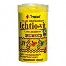 Сухий корм для акваріумних риб Tropical в пластівцях «Ichtio-Vit» 100 мл (для всіх акваріумних риб)