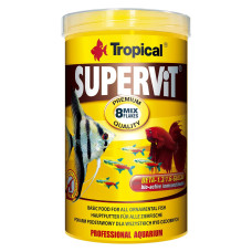 Сухий корм для акваріумних риб Tropical в пластівцях «Supervit» 1 л (для всіх акваріумних риб)