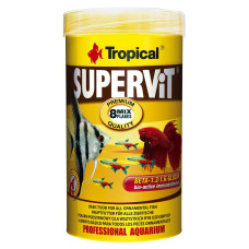 Сухий корм для акваріумних риб Tropical в пластівцях «Supervit» 250 мл (для всіх акваріумних риб)