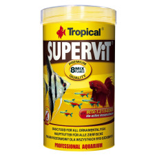 Сухий корм для акваріумних риб Tropical в пластівцях «Supervit» 500 мл (для всіх акваріумних риб)