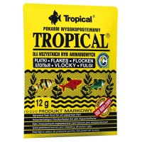 Сухой корм для аквариумных рыб Tropical в хлопьях «Tropical» 12 г (для всех аквариумных рыб)