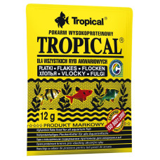 Сухий корм для акваріумних риб Tropical в пластівцях «Tropical» 12 г (для всіх акваріумних риб)