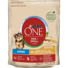 Сухий корм для цуценят малих порід Purina One Mini Junior 800 г (курка та рис)