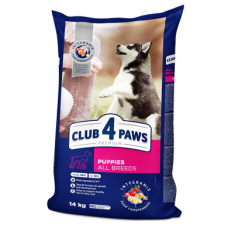 Сухий корм для цуценят всіх порід Club 4 Paws Premium 14 кг (курка)