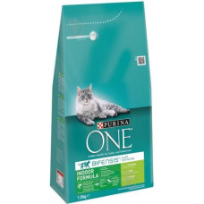 Сухий корм для домашніх котів Purina One Indoor 1,5 кг (індичка)