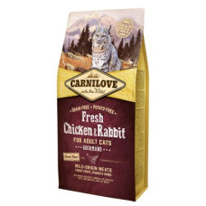 Сухий корм для дорослих котів Carnilove Fresh Chicken & Rabbit 6 кг (курка та кролик)
