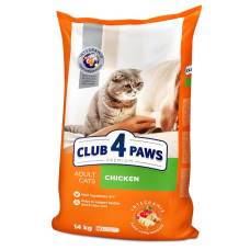 Сухий корм для дорослих котів Club 4 Paws Premium 14 кг (курка)