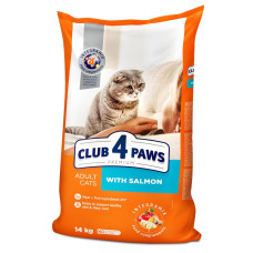 Сухий корм для дорослих котів Club 4 Paws Premium 14 кг (лосось)