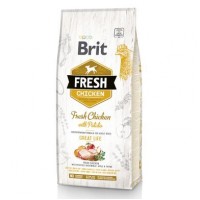 Сухой корм для взрослых собак Brit Fresh Chicken with Potato Great Life 12 кг (курица)