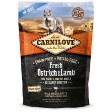 Сухий корм для дорослих собак дрібних порід Carnilove Fresh Ostrich & Lamb 1,5 кг (ягня та страус)