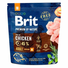 Сухий корм для дорослих собак середніх порід (вагою від 10 до 25 кг) Brit Premium Adult M 1 кг (курка)