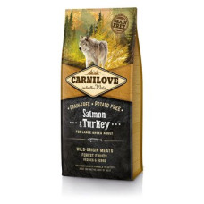 Сухий корм для дорослих собак великих порід (вагою від 25 кг) Carnilove Salmon & Turkey Large Breed 12 кг (лосось та індичка)
