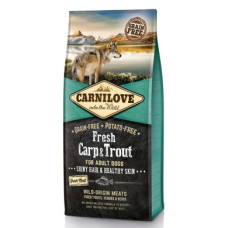 Сухой корм для взрослых собак всех пород Carnilove Fresh Carp & Trout 12 кг (рыба)