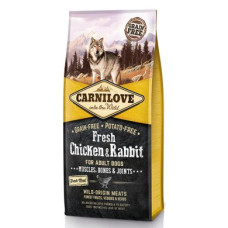 Сухой корм для взрослых собак всех пород Carnilove Fresh Chicken & Rabbit 12 кг (курица и кролик)