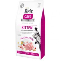 Сухий корм для кошенят Brit Care Cat GF Kitten HGrowth & Development 7 кг (курка і індичка)