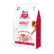 Сухий корм для котів Brit Care Cat GF Adult Activity Support 400 г (курка і індичка)