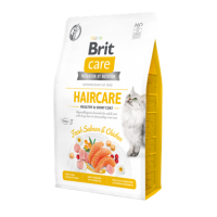 Сухой корм для кошек Brit Care Cat GF Haircare Healthy & Shiny Coat 2 кг (курица и лосось)